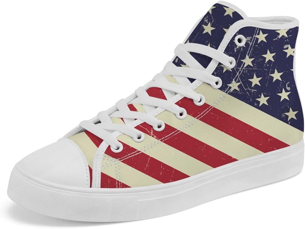 Мужские и женские кроссовки на высокой подошве с американским флагом, красно-бело-синие, на шнуровке, повседневные Chebing
Мужские и женские кроссовки на высокой подошве с американским флагом, красно-бело-синие, на шнуровке, повседневные Chebing