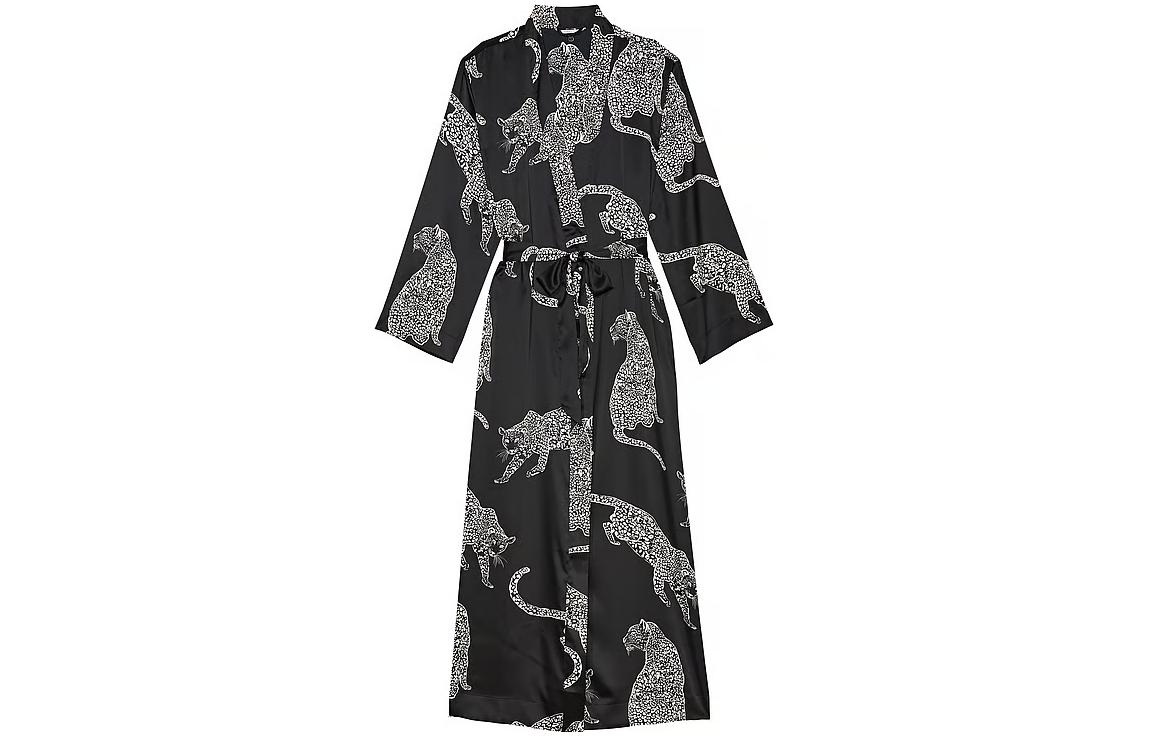 Женский банный халат Victoria's Secret, черный
Женский банный халат Victoria's Secret, черный