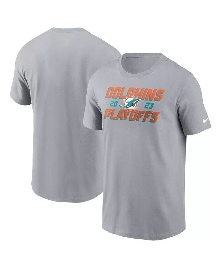 Мужская серая футболка с надписью Miami Dolphins 2023 NFL Playoffs Iconic Nike, серый
Мужская серая футболка с надписью Miami Dolphins 2023 NFL Playoffs Iconic Nike, серый