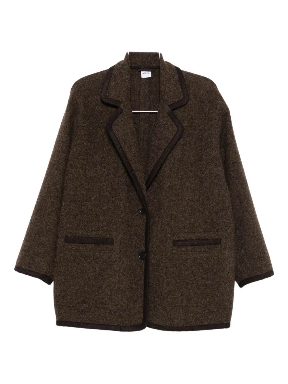 Пиджак с отделкой карманов Aspesi, коричневый
Пиджак с отделкой карманов Aspesi, коричневый