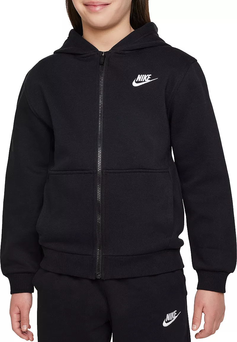 Флисовая худи с молнией во всю длину Nike All Kids Fit Sportswear Club, черный/белый
Флисовая худи с молнией во всю длину Nike All Kids Fit Sportswear Club, черный/белый