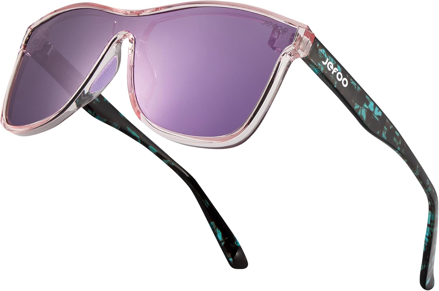 Солнцезащитные очки Jefoo с поляризацией для мужчин, модные зеркальные очки для женщин, солнцезащитные очки с отражающей поверхностью и защитой от УФ-излучения, Blue Tortoise Frame / Purple Mirrored Lens
Солнцезащитные очки Jefoo с поляризацией для мужчин, модные зеркальные очки для женщин, солнцезащитные очки с отражающей поверхностью и защитой от УФ-излучения, Blue Tortoise Frame / Purple Mirrored Lens
