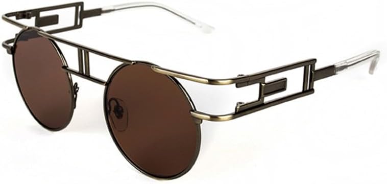 Модные круглые солнцезащитные очки в стиле стимпанк для мужчин и женщин, с металлической оправой, в стиле ретро, винтажные солнцезащитные очки, стильные TYUVIVO, Bronze Tea
Модные круглые солнцезащитные очки в стиле стимпанк для мужчин и женщин, с металлической оправой, в стиле ретро, винтажные солнцезащитные очки, стильные TYUVIVO, Bronze Tea