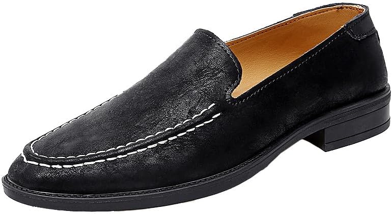 Мужские кожаные модные лоферы Santimon, низкий каблук, деловые и повседневные мокасины для мужчин, черный
Мужские кожаные модные лоферы Santimon, низкий каблук, деловые и повседневные мокасины для мужчин, черный