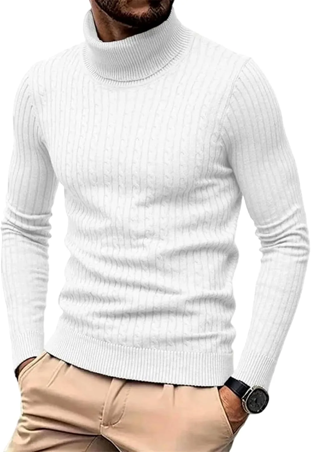 Мужской свитер Adhdyuud для теплой осени и зимы, Slim Fit, полоска, водолазка
Мужской свитер Adhdyuud для теплой осени и зимы, Slim Fit, полоска, водолазка