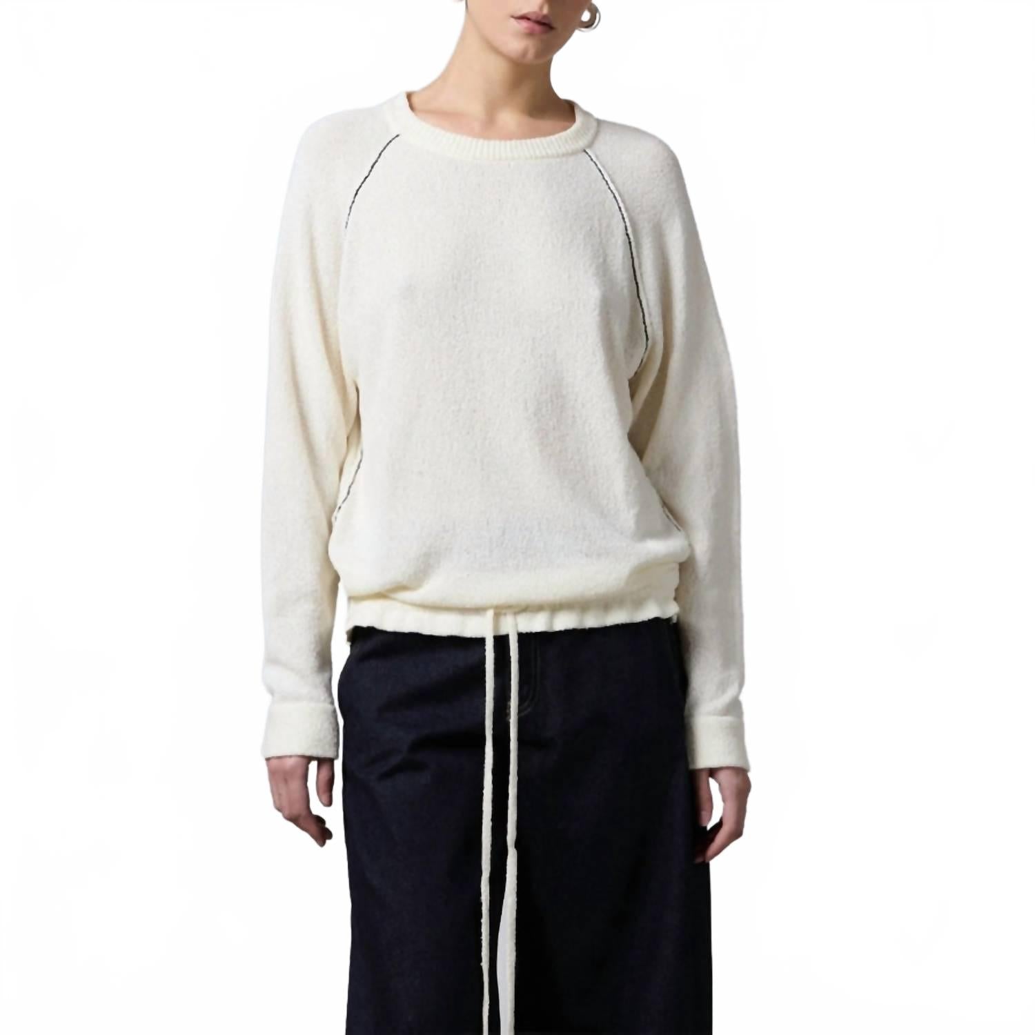 Свитшот с круглым вырезом в цвете латте Roberto collina, Latte
Свитшот с круглым вырезом в цвете латте Roberto collina, Latte