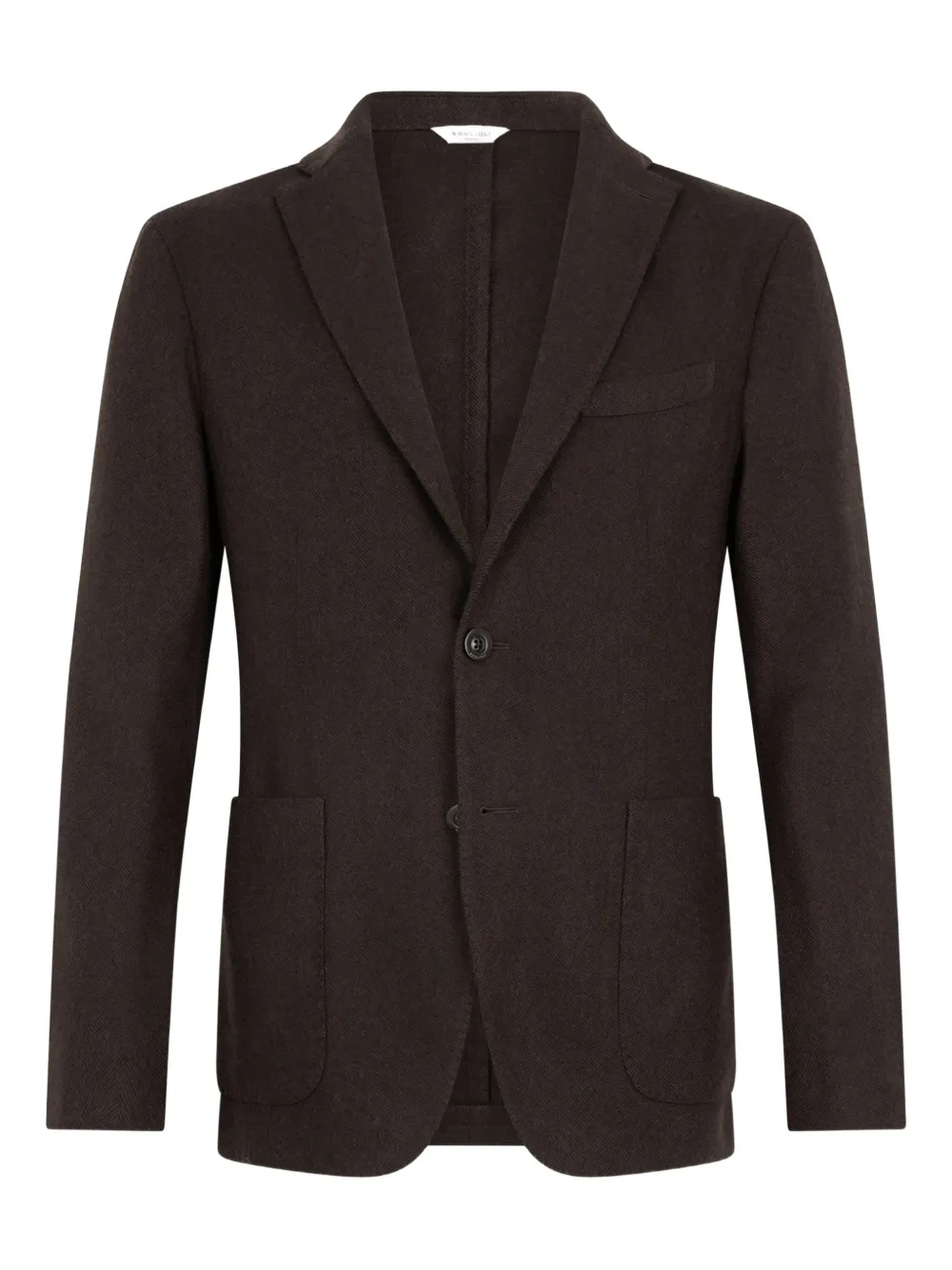 Пиджак с двумя пуговицами и накладными карманами Boglioli, коричневый
Пиджак с двумя пуговицами и накладными карманами Boglioli, коричневый