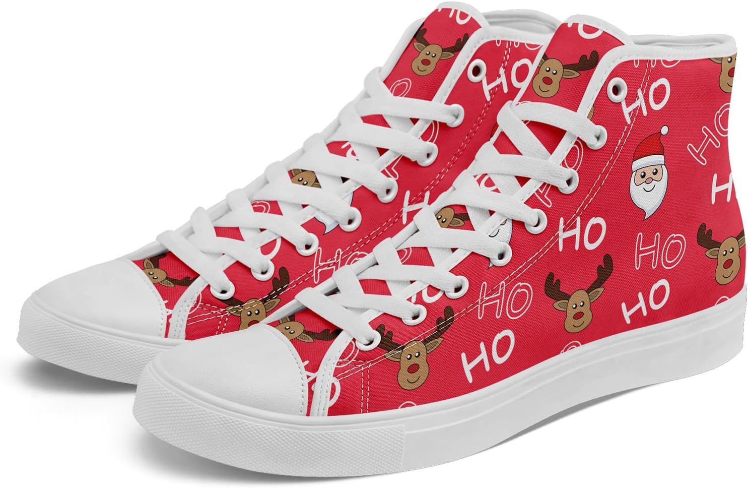 Высокие кеды на холщовой подошве AWSOLE для мужчин и женщин, с принтом Санты, забавные рождественские повседневные кроссовки для ходьбы, белый/розовый/коричневый
Высокие кеды на холщовой подошве AWSOLE для мужчин и женщин, с принтом Санты, забавные рождественские повседневные кроссовки для ходьбы, белый/розовый/коричневый