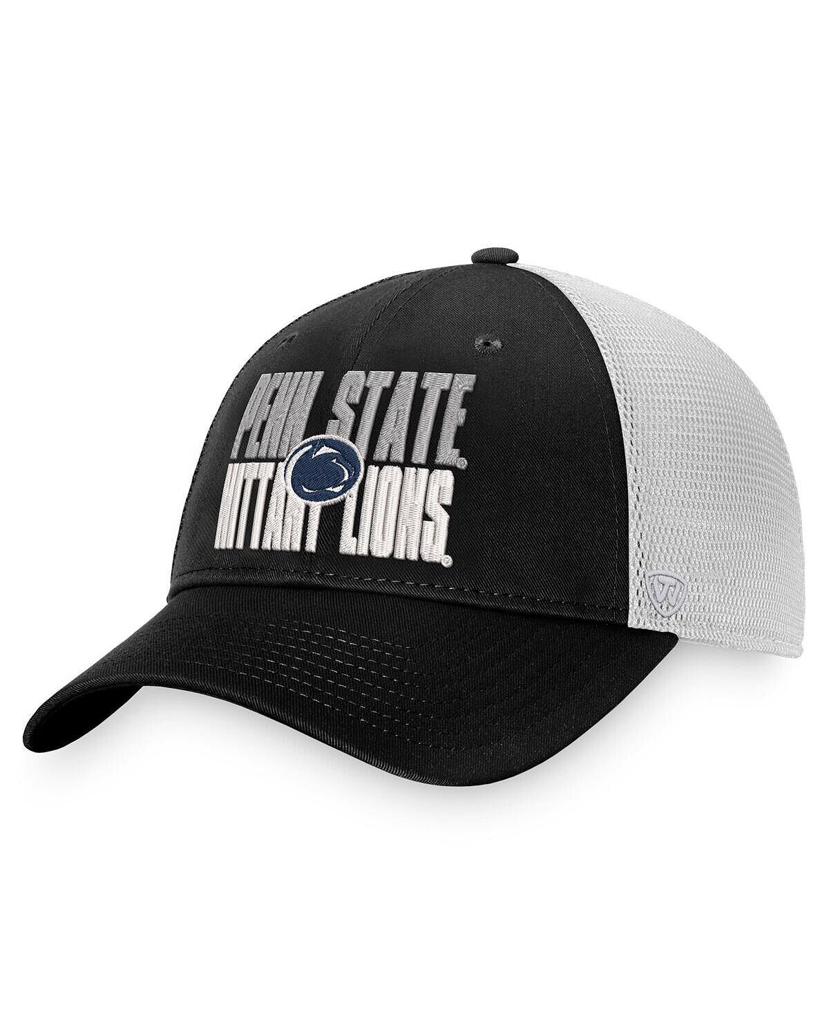 Мужская черно-белая кепка Penn State Nittany Lions Stockpile Trucker Snapback Top of the World
Мужская черно-белая кепка Penn State Nittany Lions Stockpile Trucker Snapback Top of the World