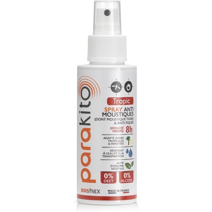 Biosynex Parakito Тропический спрей от комаров Средство от комаров Para'kito
Biosynex Parakito Тропический спрей от комаров Средство от комаров Para'kito