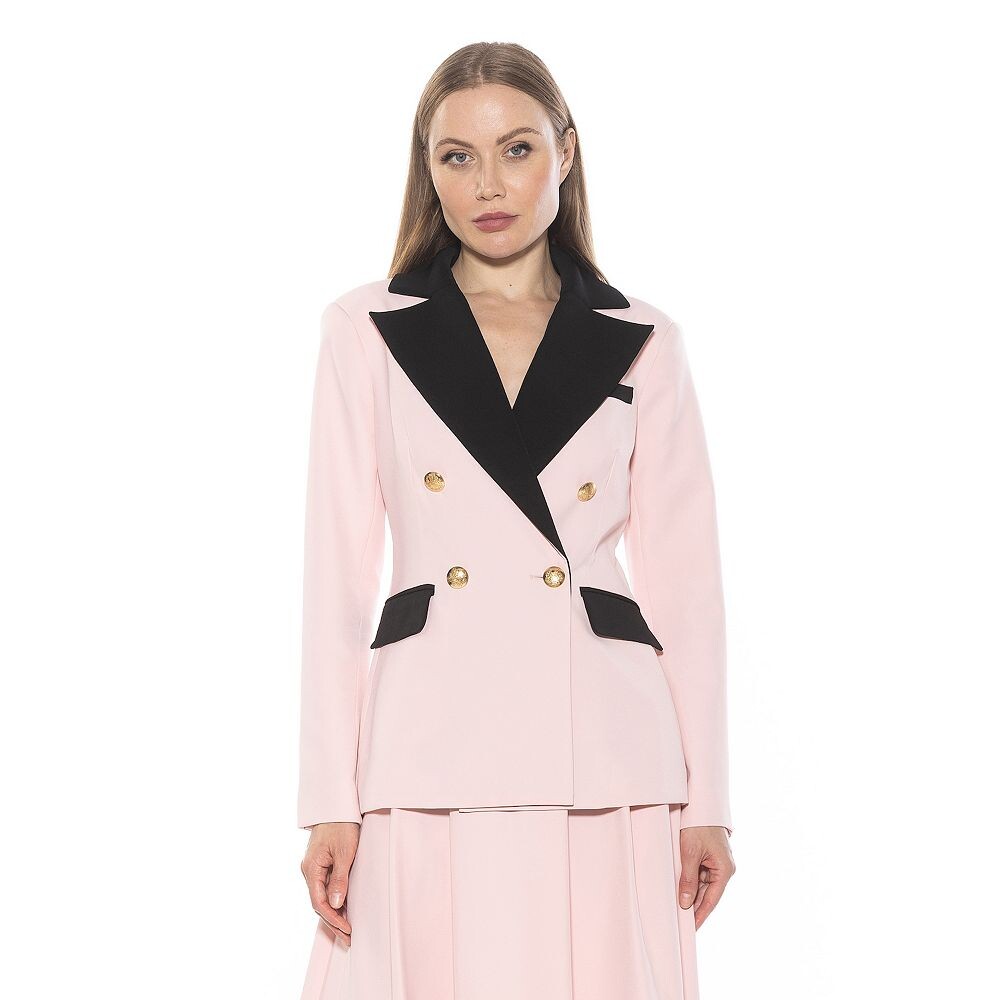Женский классический двубортный пиджак из твила ALEXIA ADMOR Farrah, розовый
Женский классический двубортный пиджак из твила ALEXIA ADMOR Farrah, розовый