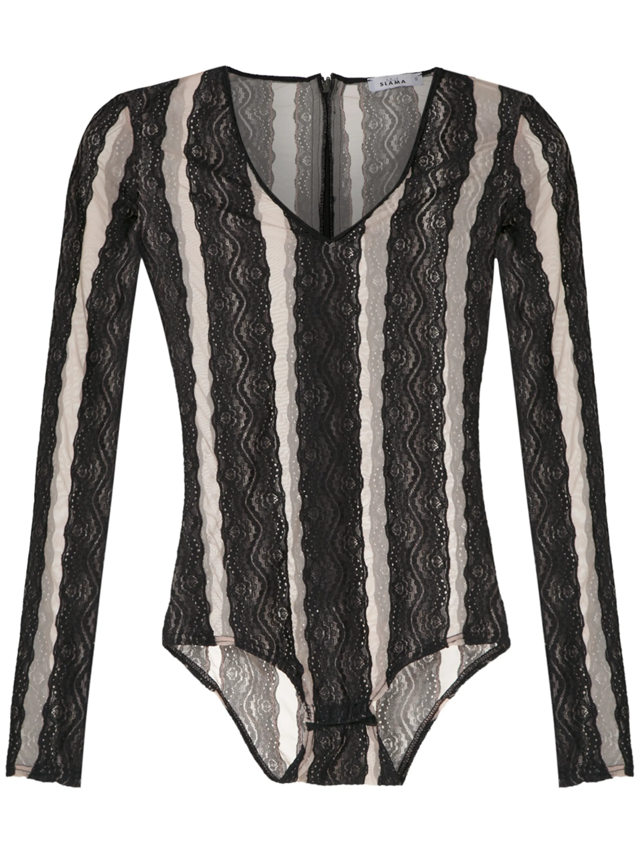 Полупрозрачное боди со вставками Amir Slama, черный
Полупрозрачное боди со вставками Amir Slama, черный