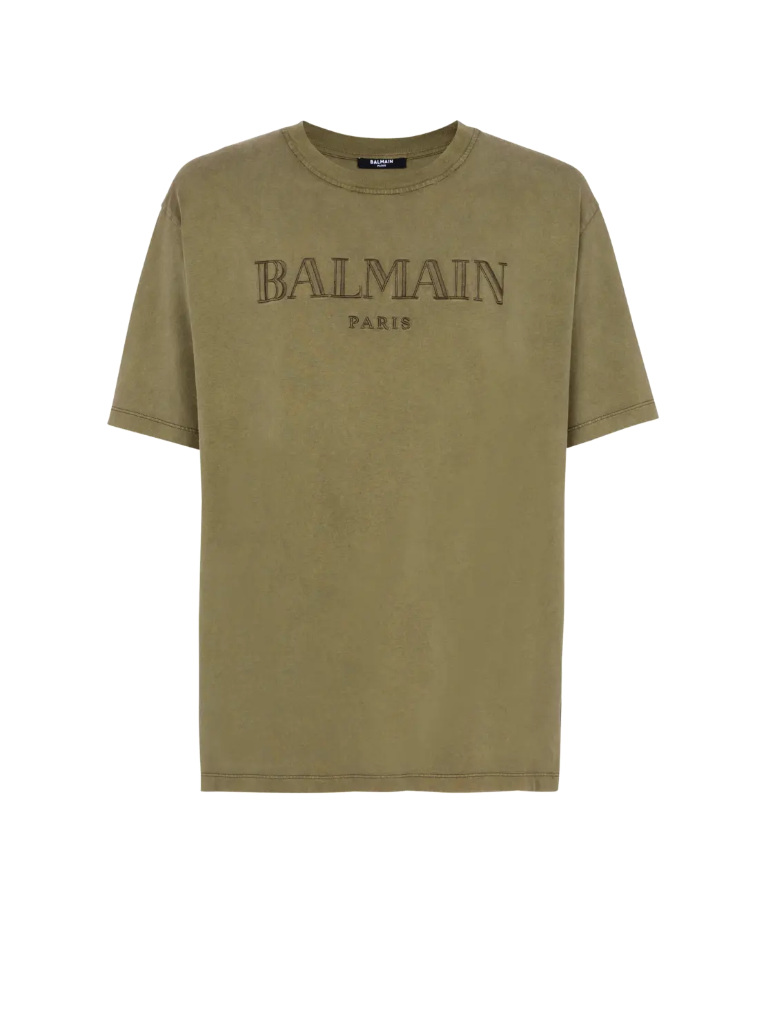 Винтажная футболка Balmain с вышивкой, хаки
Винтажная футболка Balmain с вышивкой, хаки