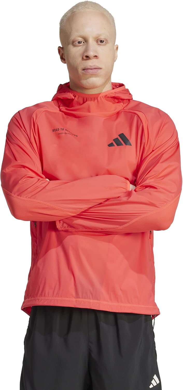 Мужская беговая толстовка adizero Road to Records, KUC35 Adidas, красный
Мужская беговая толстовка adizero Road to Records, KUC35 Adidas, красный
