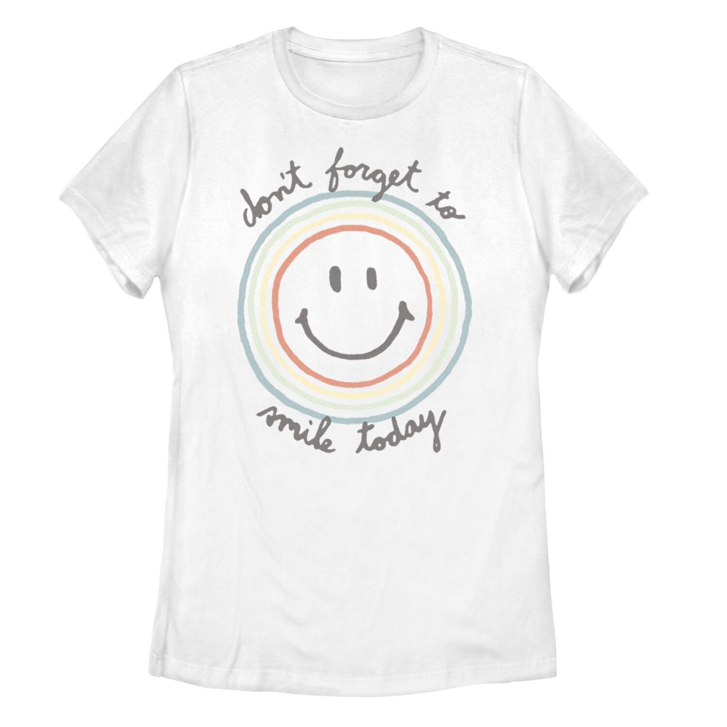 Футболка с рисунком для юниоров «Не забудь улыбнуться сегодня»
Футболка с рисунком для юниоров «Не забудь улыбнуться сегодня»
