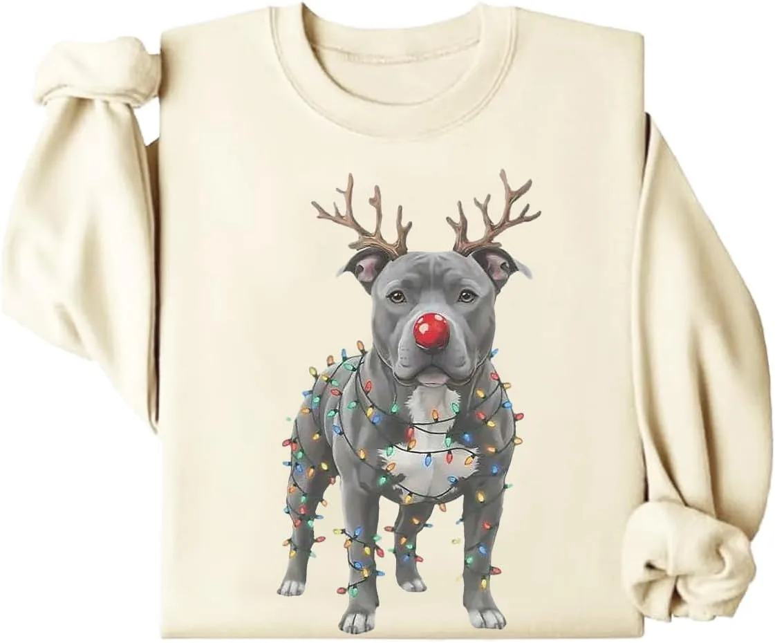 Рождественский свитшот с питбулем и гирляндами BTGRL
Рождественский свитшот с питбулем и гирляндами BTGRL