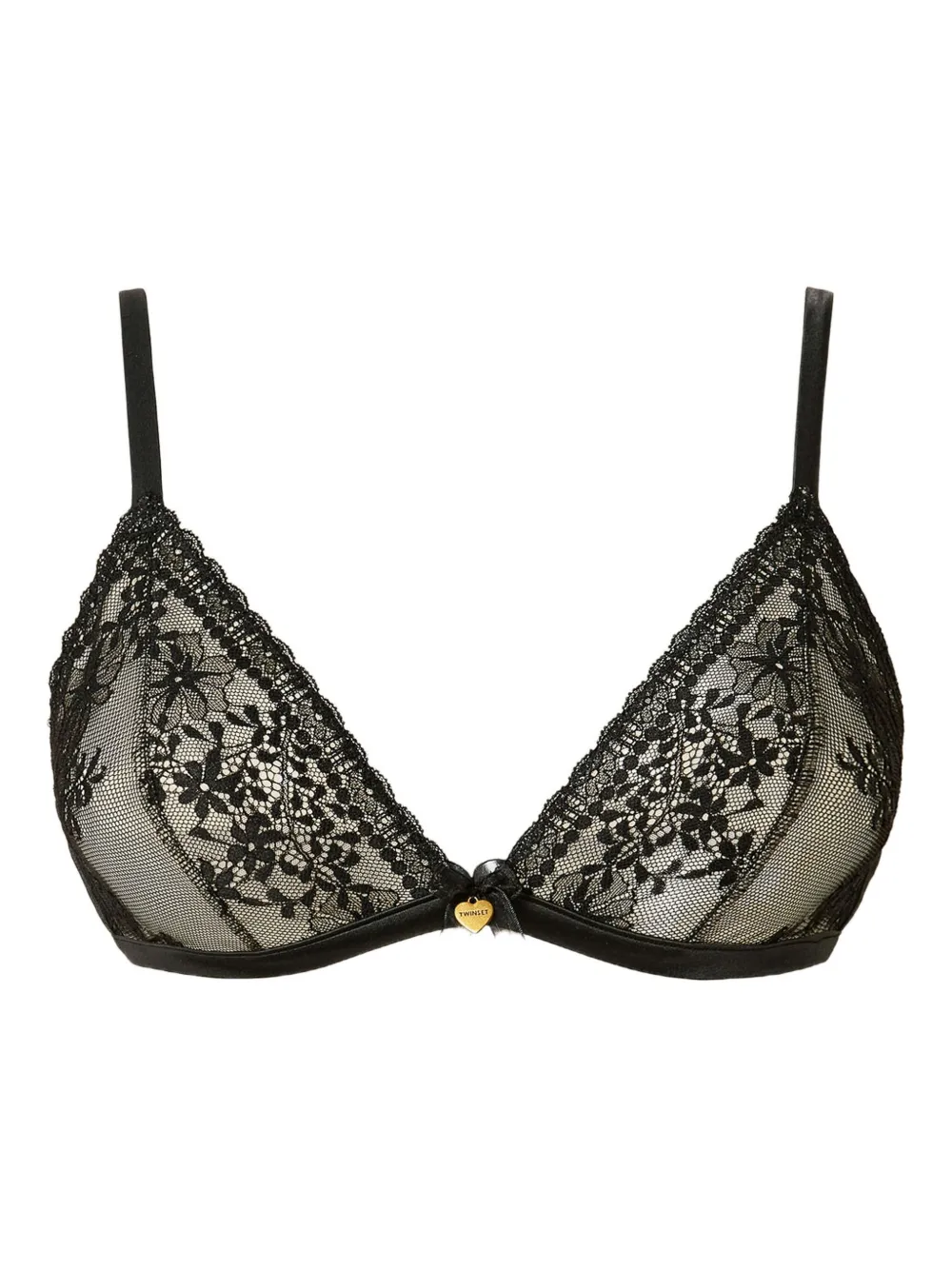 Кружевной бюстгальтер с треугольными чашками TWINSET, черный
Кружевной бюстгальтер с треугольными чашками TWINSET, черный