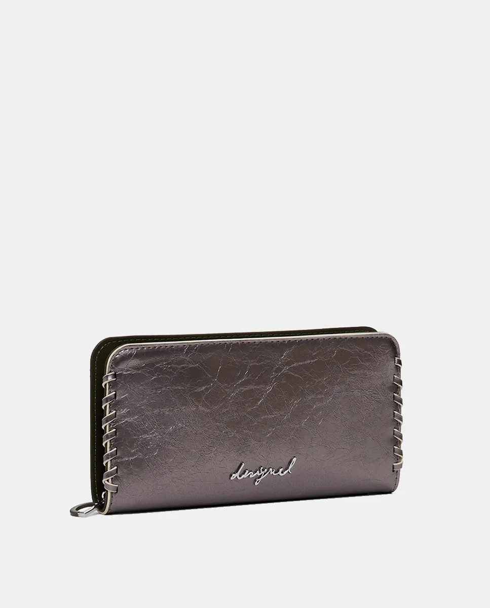 Большой металлический кошелек Desigual, серебряный
Большой металлический кошелек Desigual, серебряный