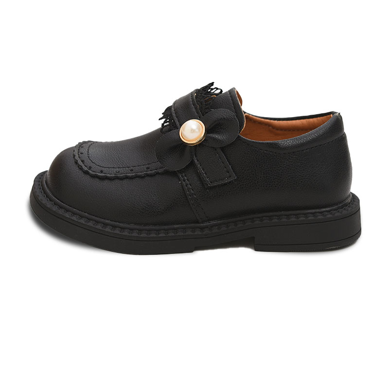 Противоскользящие износостойкие детские кожаные туфли для детей Budding, черный
Противоскользящие износостойкие детские кожаные туфли для детей Budding, черный