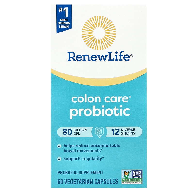 Renew Life, Ultimate Flora Colon Care Probiotic, 80 млрд КОЕ, 60 вегетарианских капсул
Renew Life, Ultimate Flora Colon Care Probiotic, 80 млрд КОЕ, 60 вегетарианских капсул