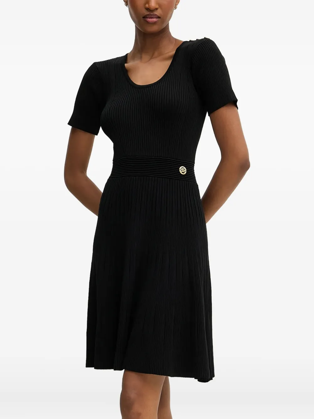 Мини-платье в рубчик с золотыми пуговицами KARL LAGERFELD, черный
Мини-платье в рубчик с золотыми пуговицами KARL LAGERFELD, черный