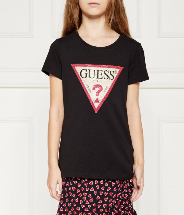 Футболка детская Guess Regular Fit, черный 
Футболка детская Guess Regular Fit, черный