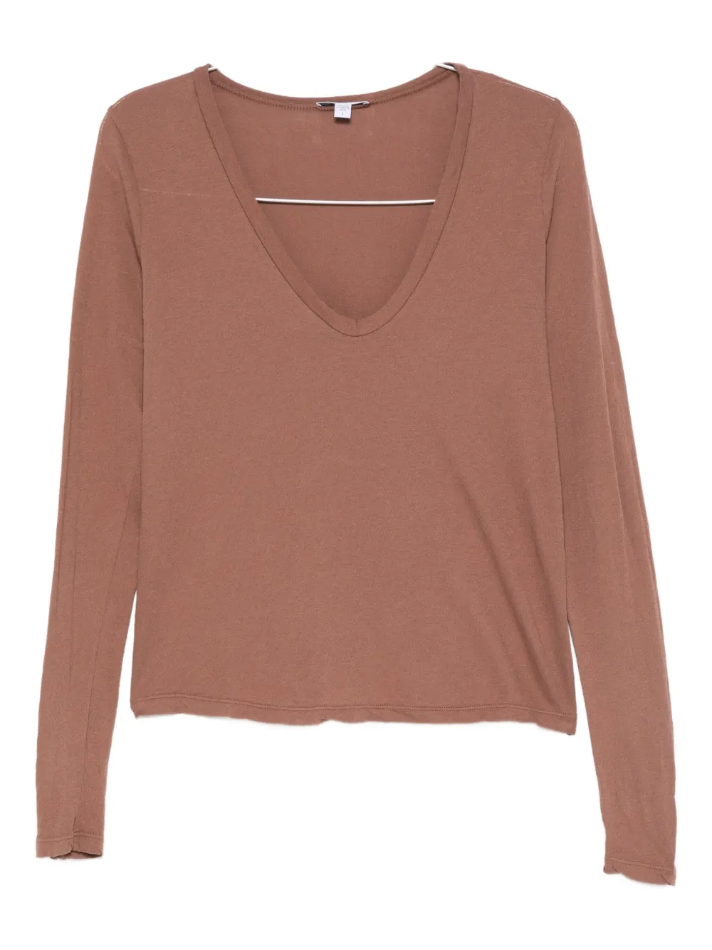 Топ с V-образным вырезом James Perse, коричневый
Топ с V-образным вырезом James Perse, коричневый