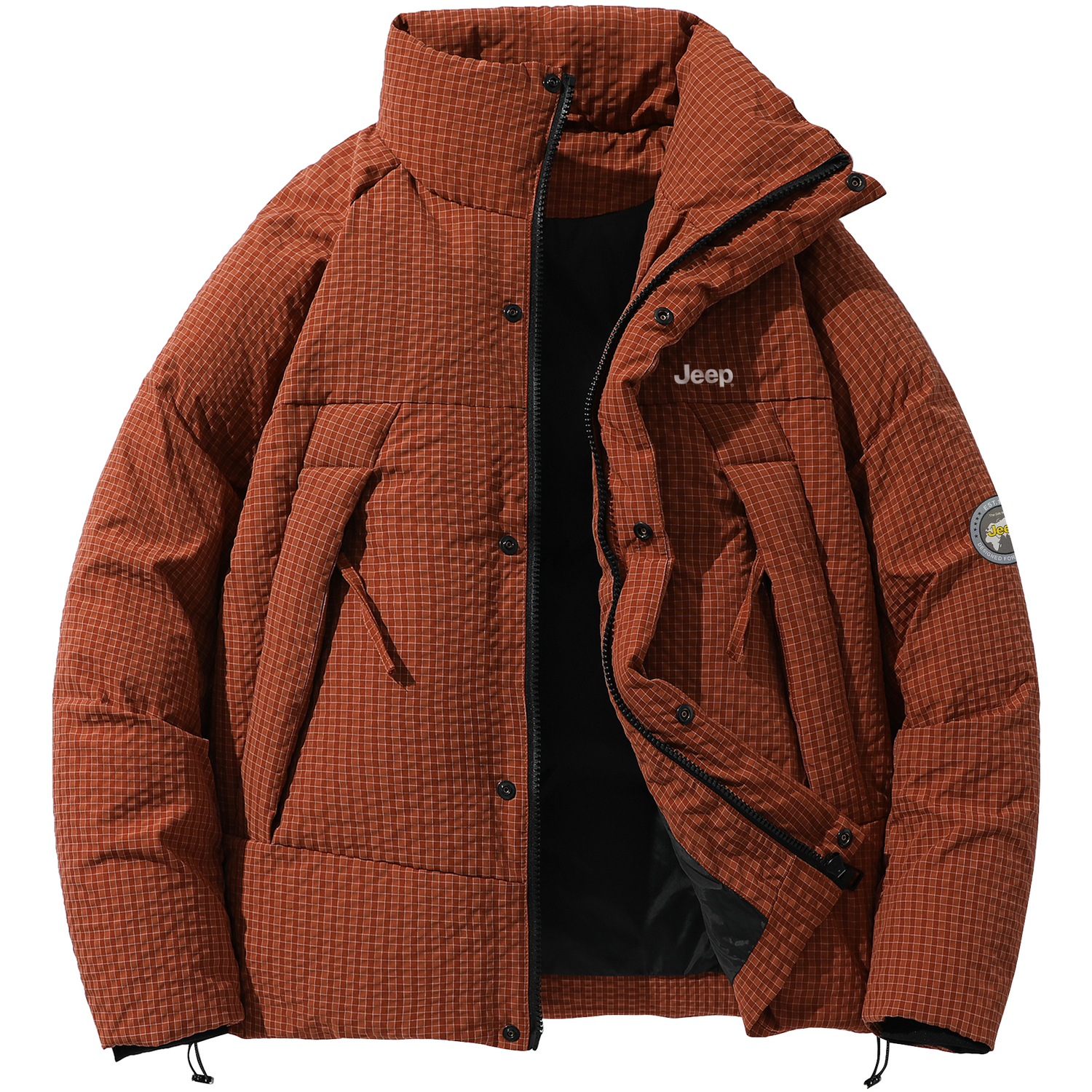 Jeep Унисекс пуховик, Orange Red 
Jeep Унисекс пуховик, Orange Red