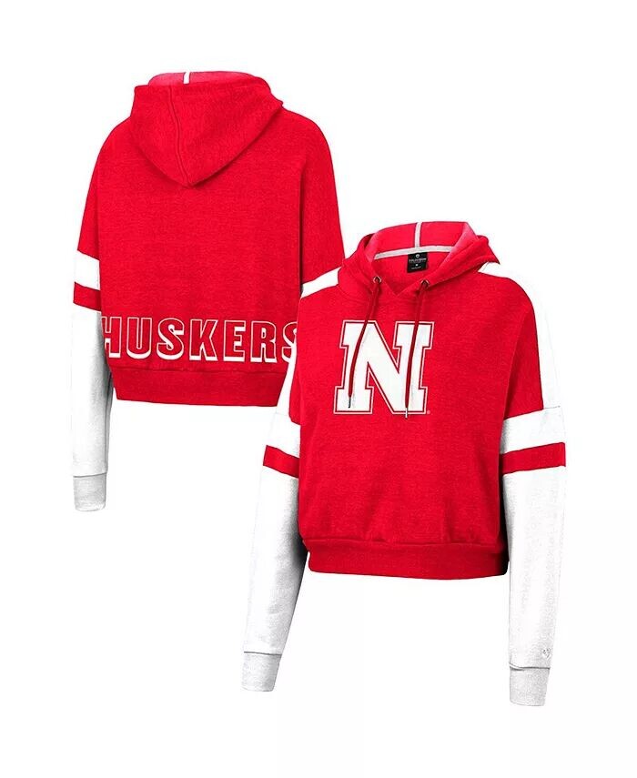 Женский укороченный пуловер с капюшоном Scarlet Nebraska Huskers Throwback Stripe Arch Logo Colosseum
Женский укороченный пуловер с капюшоном Scarlet Nebraska Huskers Throwback Stripe Arch Logo Colosseum