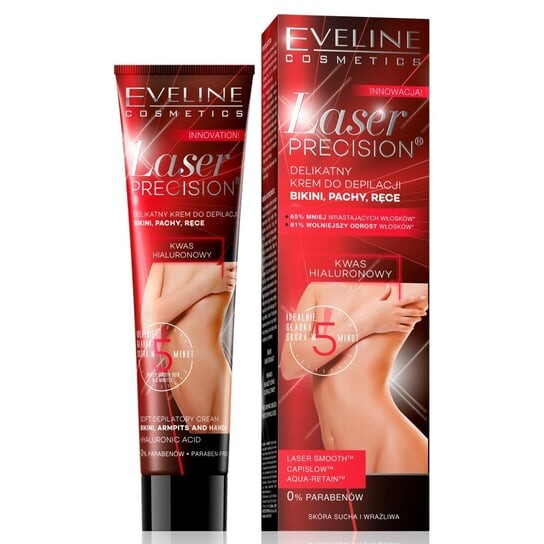 Нежный крем для депиляции бикини, подмышек и рук, 5 минут, 125 мл Eveline Cosmetics, Laser Precision
Нежный крем для депиляции бикини, подмышек и рук, 5 минут, 125 мл Eveline Cosmetics, Laser Precision