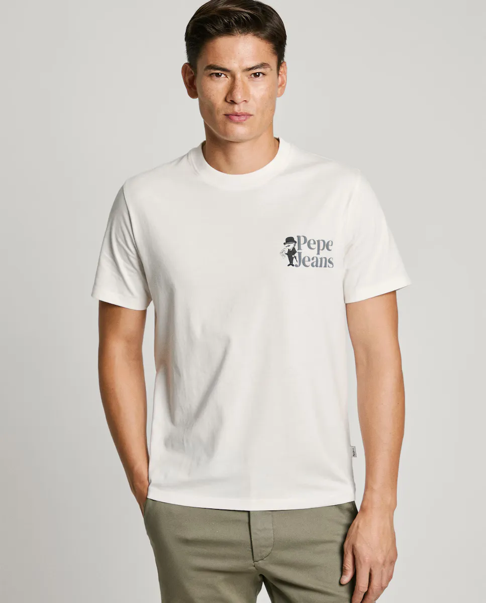 Мужская футболка с коротким рукавом и напечатанным логотипом Pepe Jeans, цвет Crudo
Мужская футболка с коротким рукавом и напечатанным логотипом Pepe Jeans, цвет Crudo