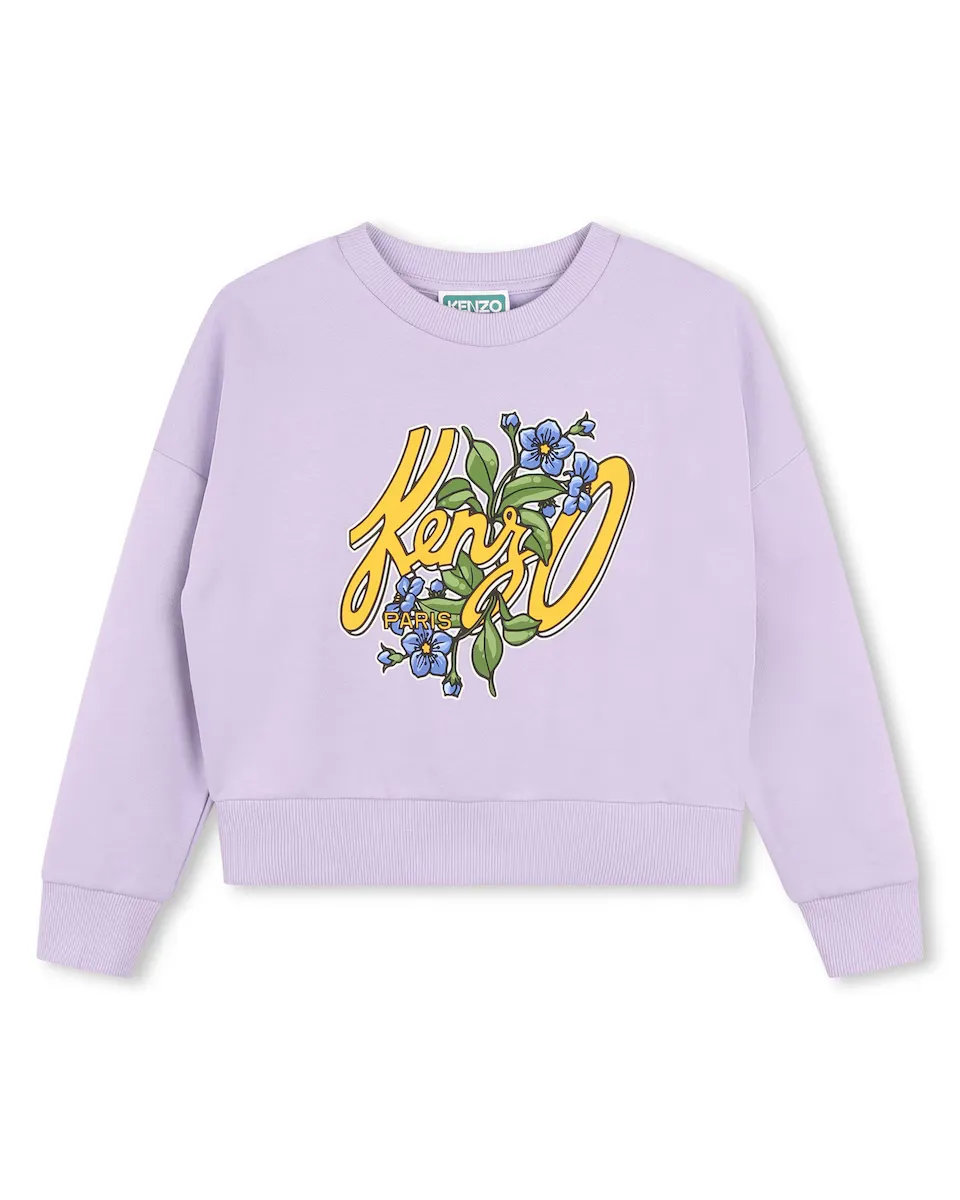 Толстовка для девочки с круглым вырезом и рисунком спереди Kenzo Kids, цвет Lila
Толстовка для девочки с круглым вырезом и рисунком спереди Kenzo Kids, цвет Lila