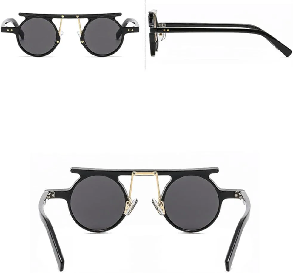 Маленькие панк-солнцезащитные очки круглой формы для женщин и мужчин, модные солнцезащитные очки с разноцветными заклепками, роскошные очки для женщин LJTJTAV, Black
Маленькие панк-солнцезащитные очки круглой формы для женщин и мужчин, модные солнцезащитные очки с разноцветными заклепками, роскошные очки для женщин LJTJTAV, Black