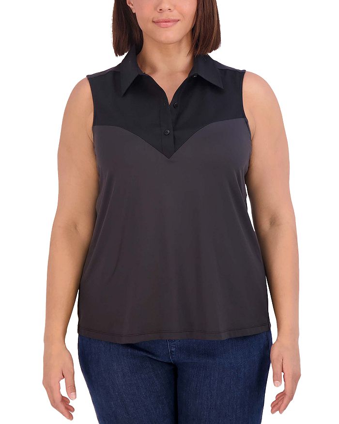 Топ Ricki из комбинированных материалов Foxcroft Plus, черный
Топ Ricki из комбинированных материалов Foxcroft Plus, черный