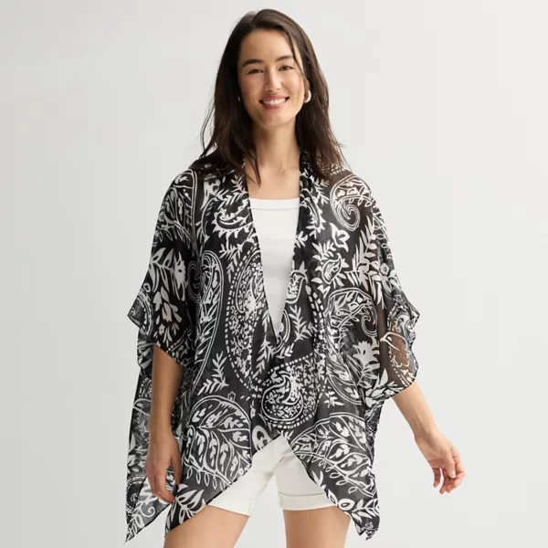 Женский топ на спинку с узором пейсли Sonoma Goods For Life, черный
Женский топ на спинку с узором пейсли Sonoma Goods For Life, черный