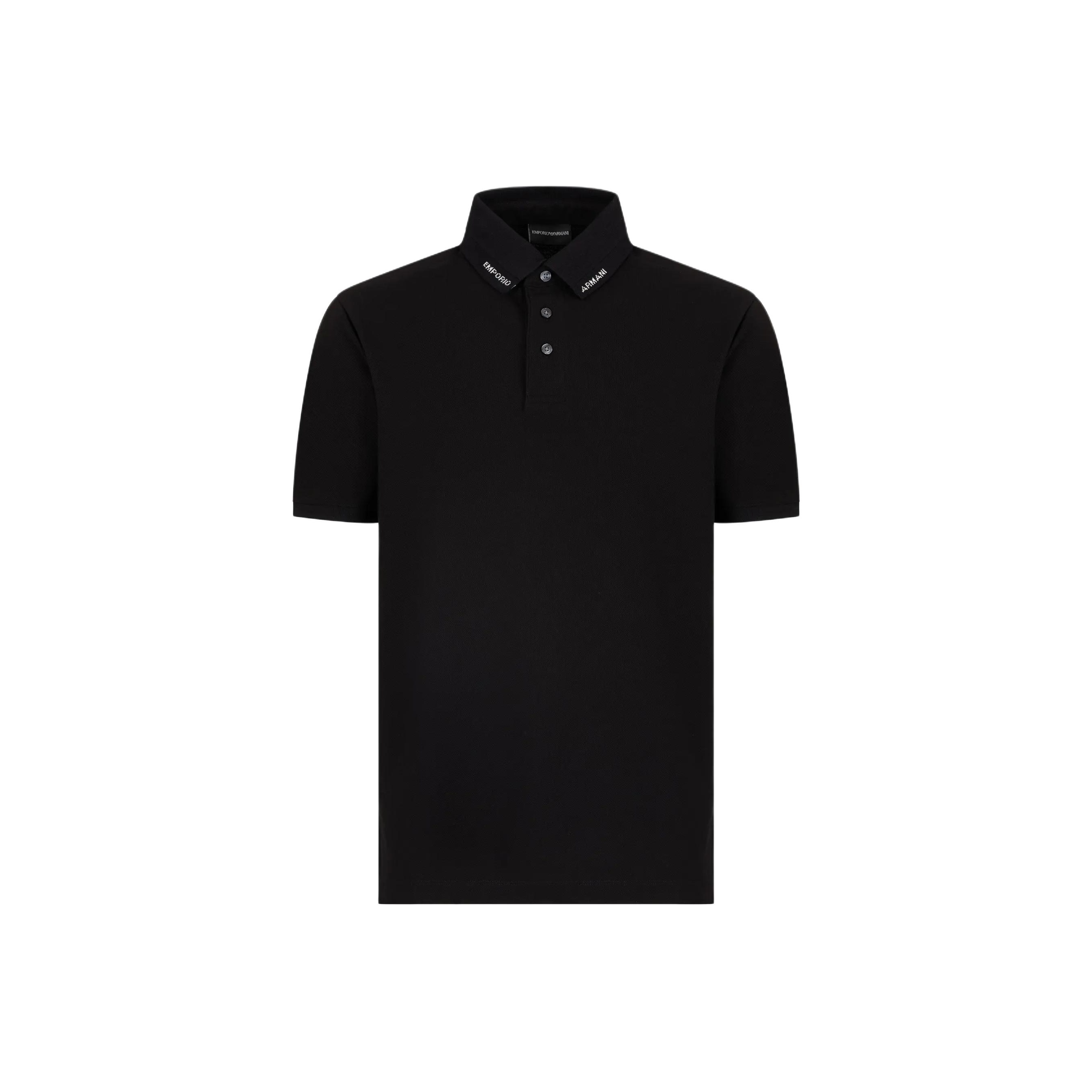 Поло с лого на воротнике EMPORIO ARMANI, черный
Поло с лого на воротнике EMPORIO ARMANI, черный