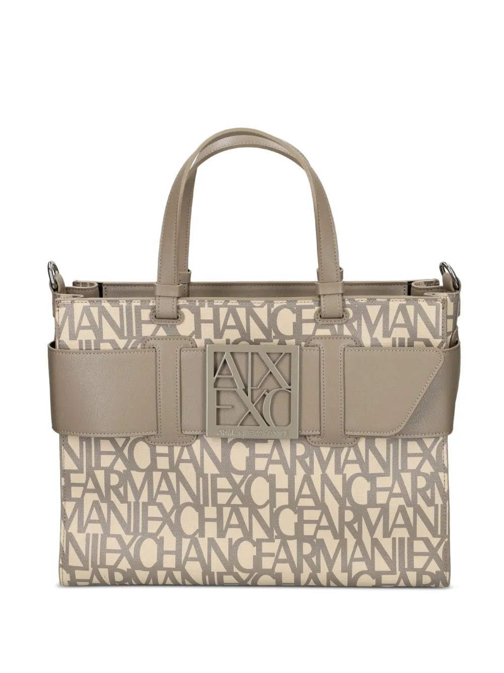 Сумка-тоут с пряжкой-логотипом Armani Exchange, коричневый
Сумка-тоут с пряжкой-логотипом Armani Exchange, коричневый