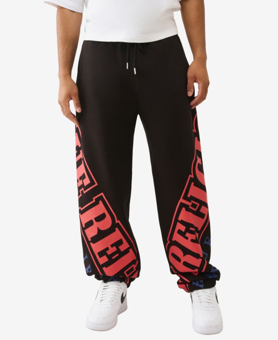 Мужские свободные спортивные брюки с открытым арочным логотипом True Religion, Jet Black
Мужские свободные спортивные брюки с открытым арочным логотипом True Religion, Jet Black