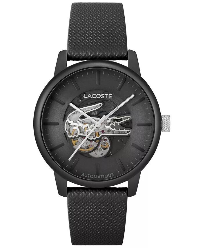 Мужские часы L.12.12 Automatique с черным кожаным ремешком, 44 мм Lacoste, черный
Мужские часы L.12.12 Automatique с черным кожаным ремешком, 44 мм Lacoste, черный
