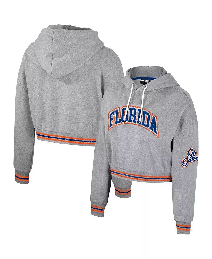 Женский укороченный толстовка с капюшоном Florida Gators цвета серого меланжа с эффектом потертости и мерцанием The Wild Collective
Женский укороченный толстовка с капюшоном Florida Gators цвета серого меланжа с эффектом потертости и мерцанием The Wild Collective