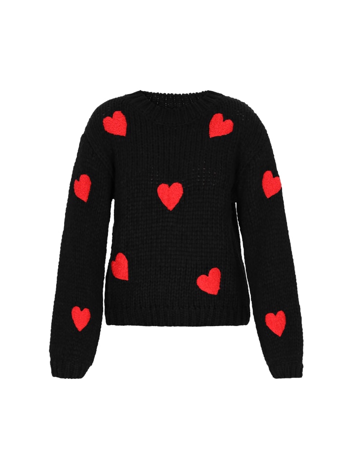 Женский свитер черного и красного цвета myMo
Женский свитер черного и красного цвета myMo