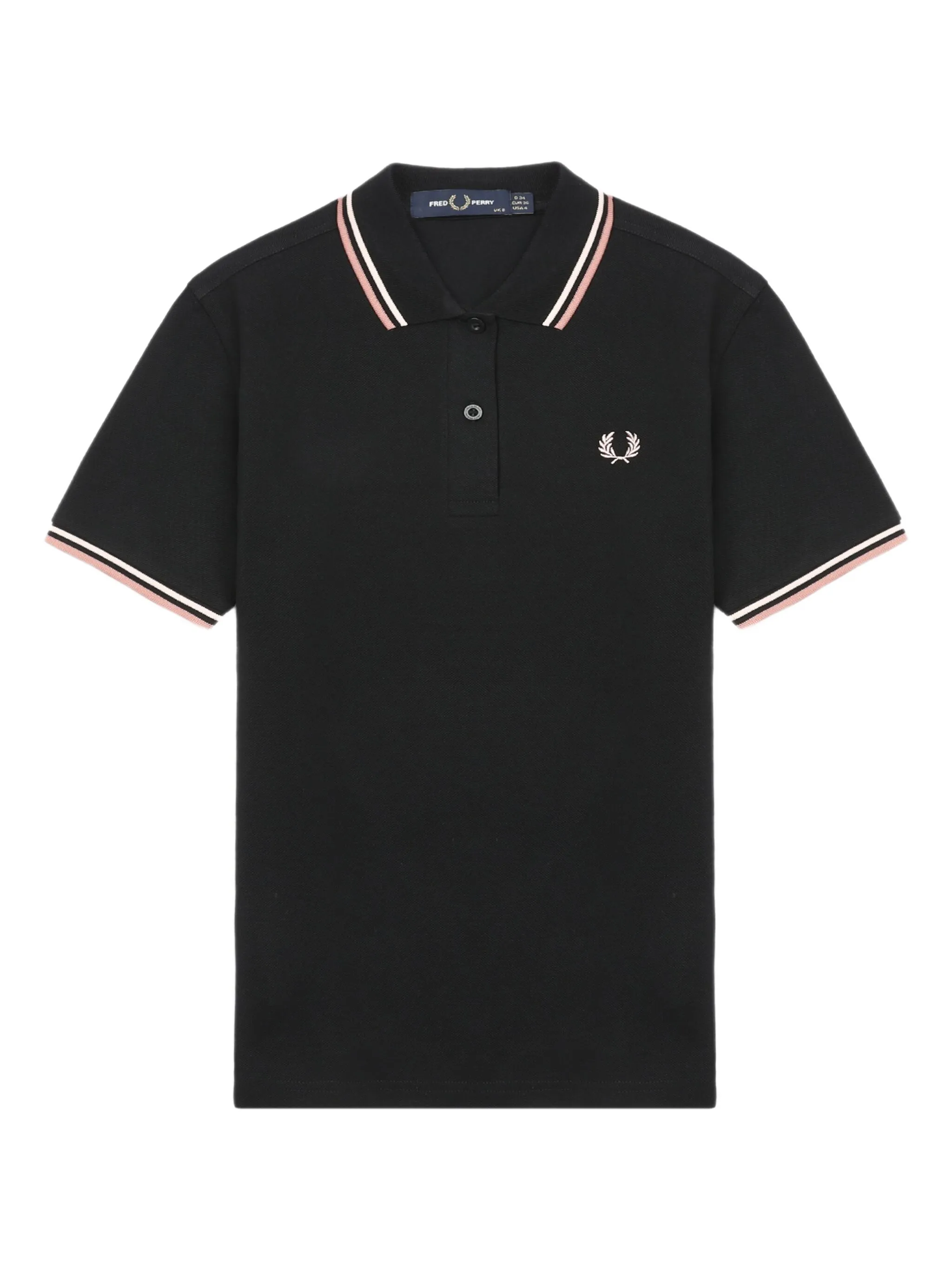 Рубашка поло с вышитым логотипом Fred Perry, черный
Рубашка поло с вышитым логотипом Fred Perry, черный