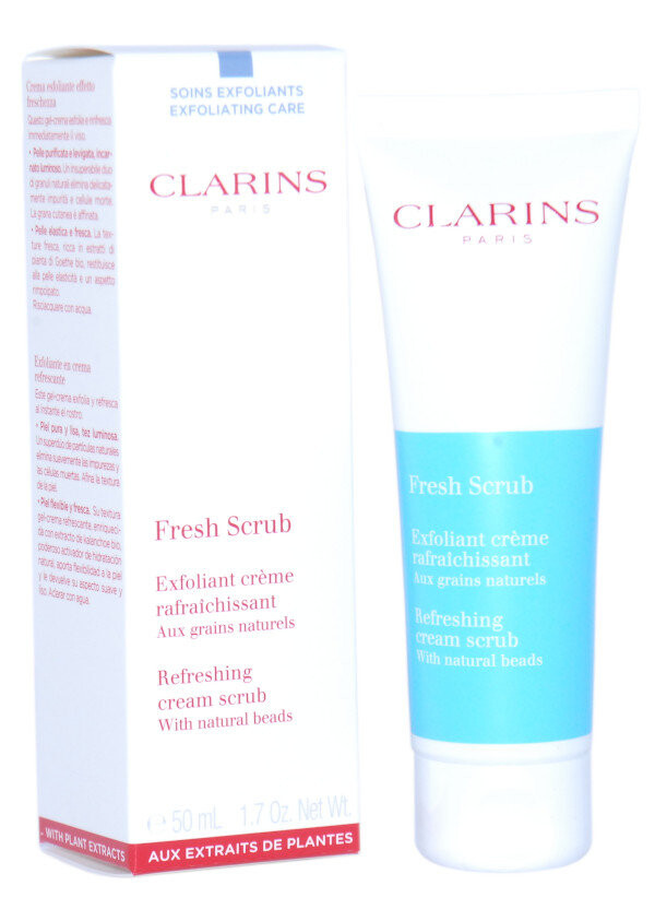 Clarins, Fresh Scrub Refreshing Cream, Кремовый пилинг, 50мл
Clarins, Fresh Scrub Refreshing Cream, Кремовый пилинг, 50мл