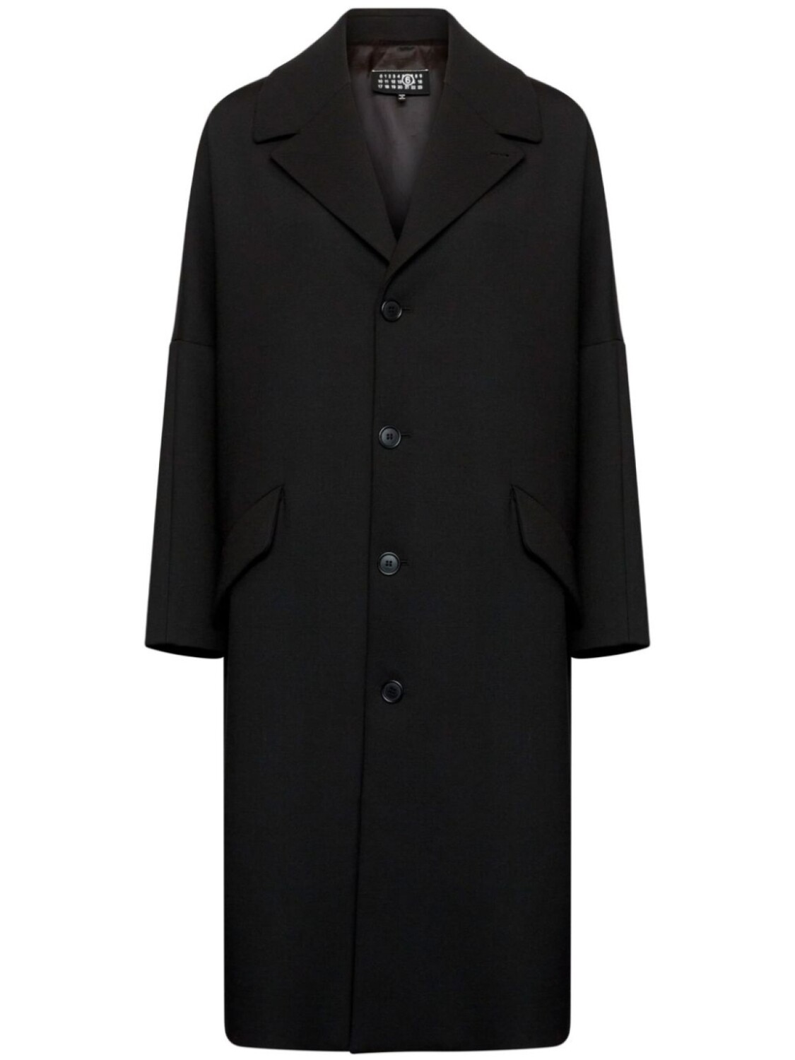 MM6 Maison Margiela однобортный шерстяной пиджак, черный
MM6 Maison Margiela однобортный шерстяной пиджак, черный