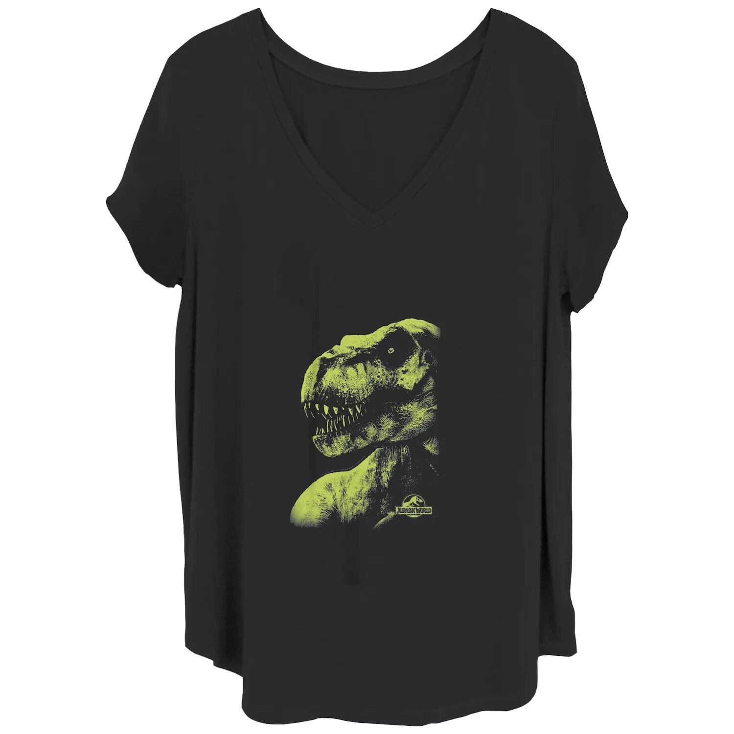 Футболка больших размеров Jurassic World с изображением тираннозавра для юниоров Licensed Character 
Футболка больших размеров Jurassic World с изображением тираннозавра для юниоров Licensed Character