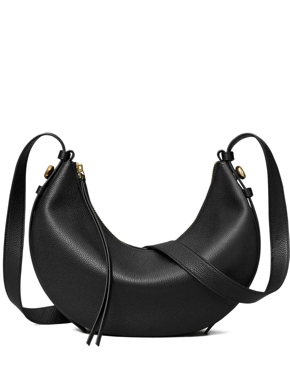 Кожаная сумка на плечо с застежкой-молнией Tory Burch, черный
Кожаная сумка на плечо с застежкой-молнией Tory Burch, черный