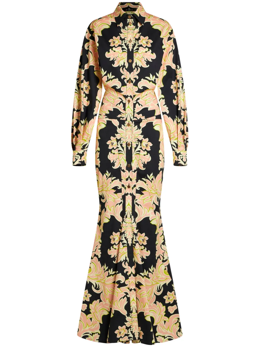 Платье с принтом пейсли и сборками ETRO, черный
Платье с принтом пейсли и сборками ETRO, черный