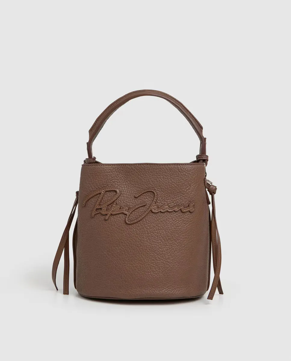 Сумка-ведро Taylor Script женская с логотипом в виде подписи Pepe Jeans, бежевый
Сумка-ведро Taylor Script женская с логотипом в виде подписи Pepe Jeans, бежевый