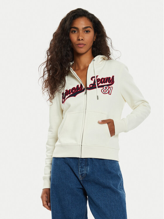 Свитшот regular fit W4BQ03 KC811 Guess Jeans, экрю 
Свитшот regular fit W4BQ03 KC811 Guess Jeans, экрю