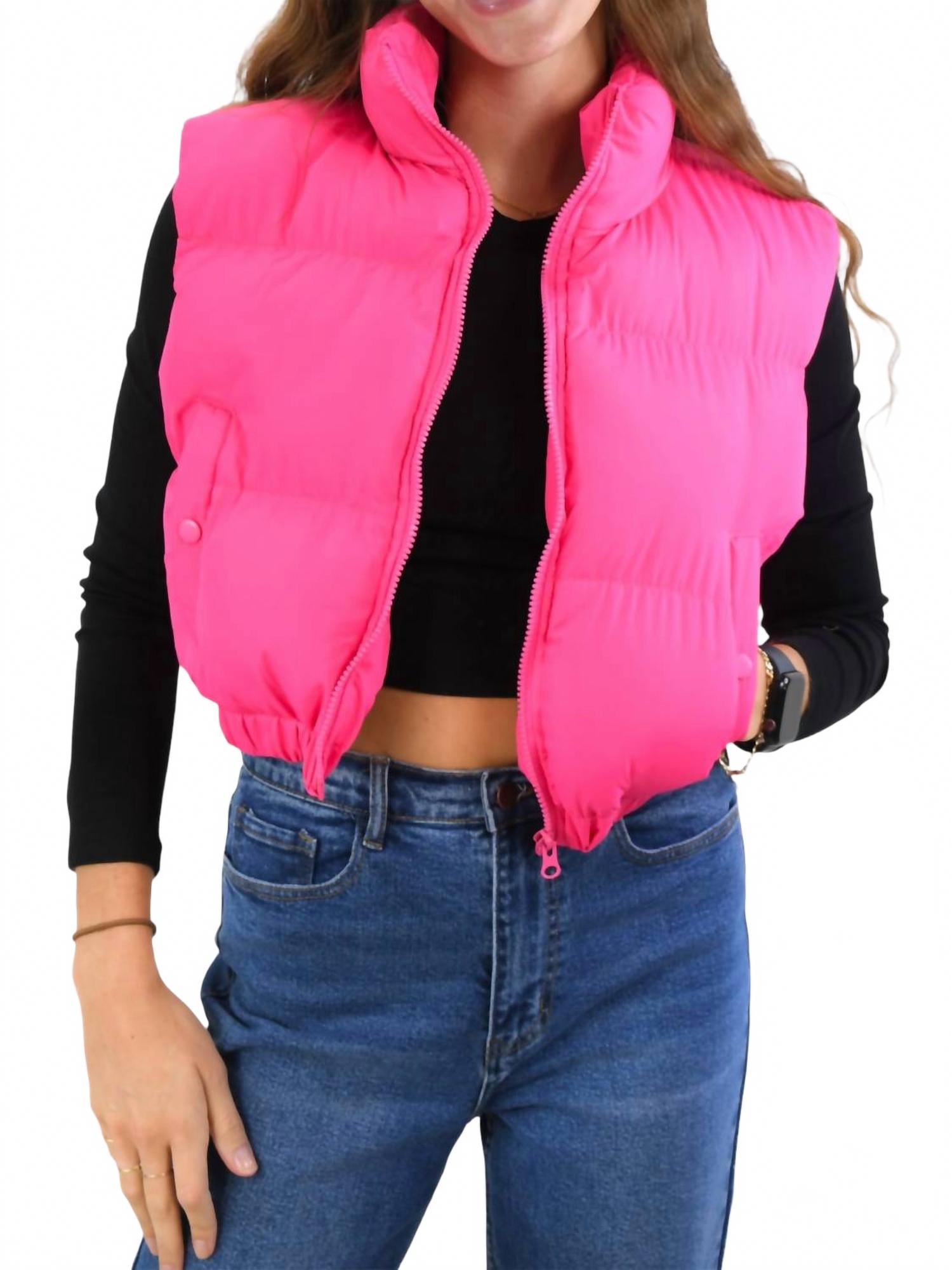 ANWND Укороченный пуховый жилет Right Addition ярко-розового цвета
ANWND Укороченный пуховый жилет Right Addition ярко-розового цвета